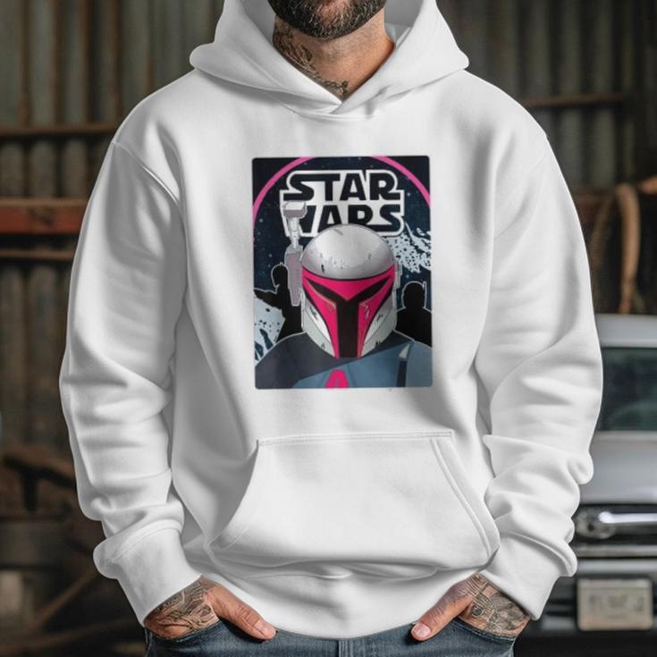 The Mandalorian Neon 80S Comic Cover Hoodie Gifts for Her