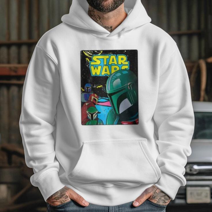 The Mandalorian Retro Comic Hoodie Gifts for Her