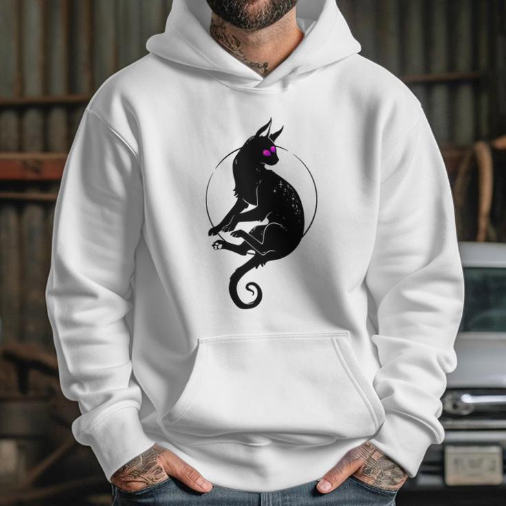 Mystic Black Cat With Third Eye Hoodie Gifts for Her