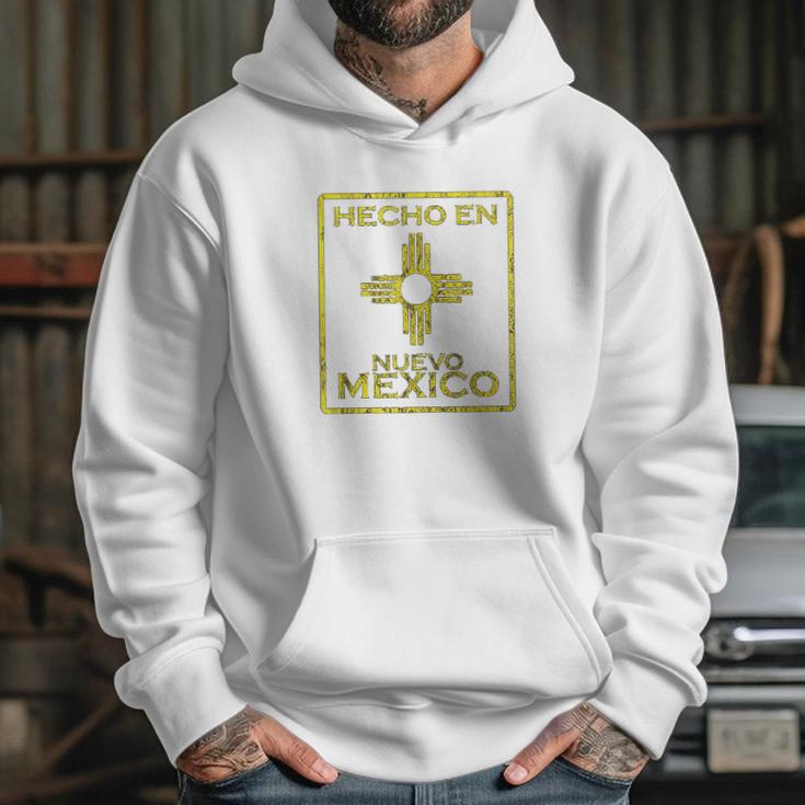 New Mexico Zia Symbol Distressed Hecho En New Mexico Hoodie Gifts for Her