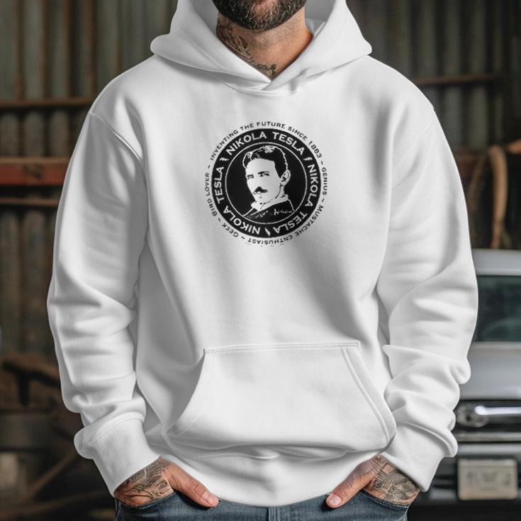 Nikola Tesla By Brigid Ashwood Scientist Fun Hoodie Gifts for Her