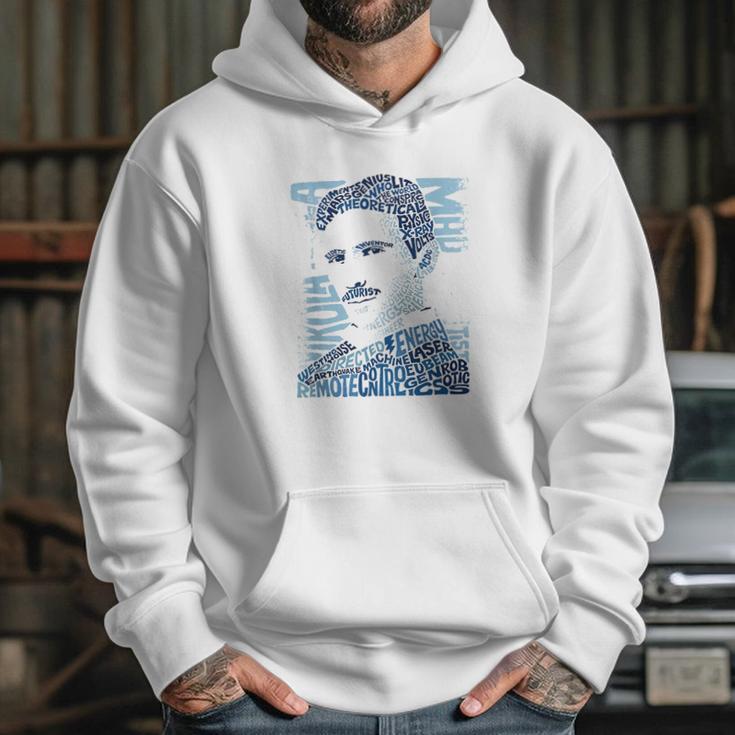 Nikola Tesla Illustration Hoodie Gifts for Her