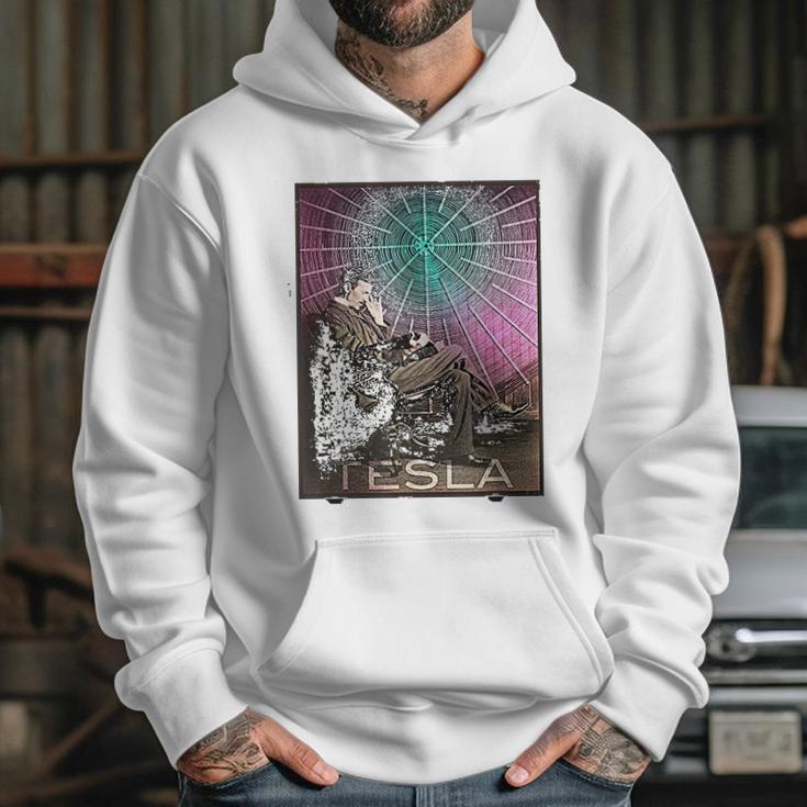 Nikola Teslas Ac Electricity Inspiring Science Hoodie Gifts for Her