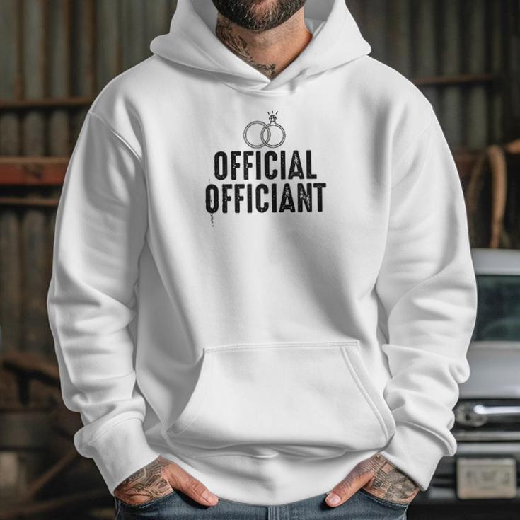 Official Ring Marriage Officiant Pastor Wedding Hoodie Gifts for Her