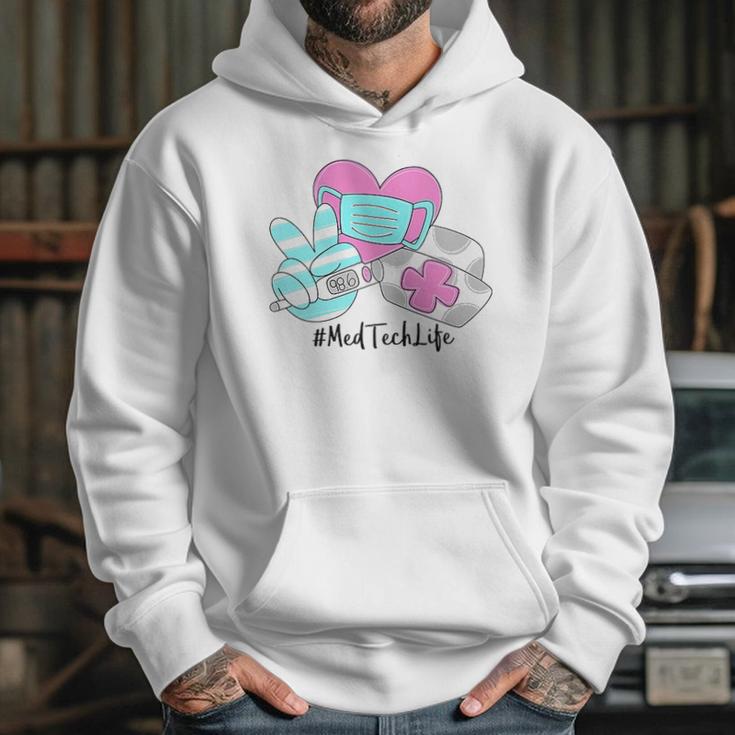 Peace Love Nursing Med Tech Hoodie Gifts for Her