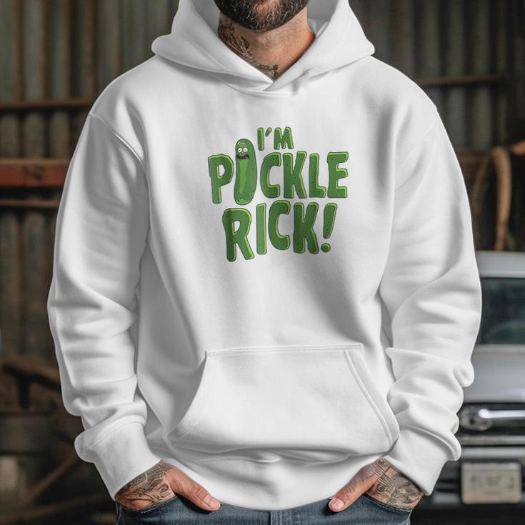 I Am Pickle Rick Pickle Text Hoodie Gifts for Her