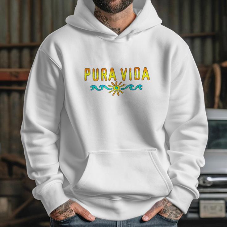 Pura Vida Costa Rica Surfing Beach Holidays Hoodie Gifts for Her