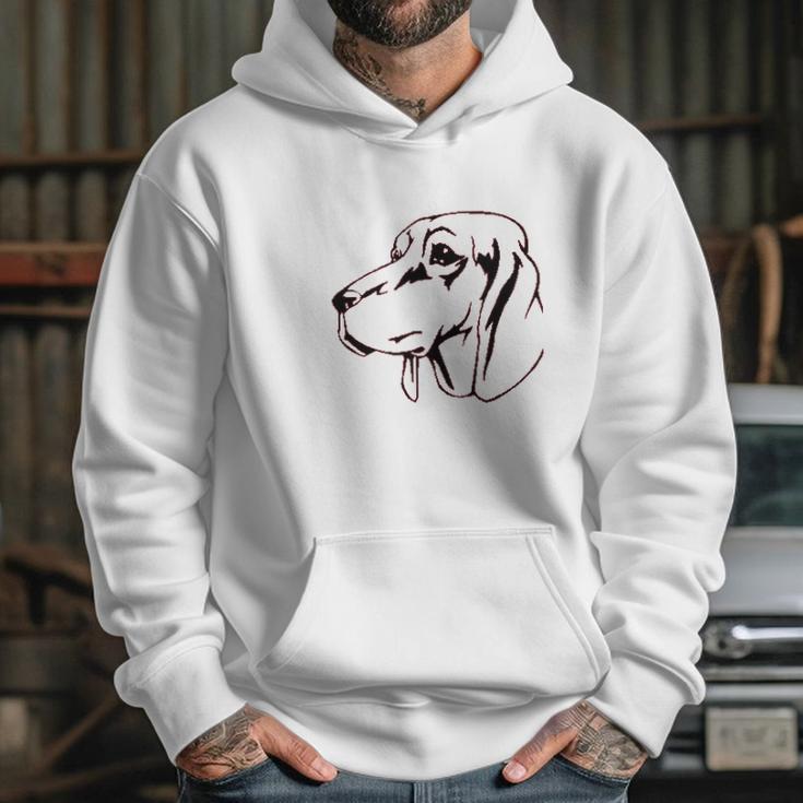 Redbone Coonhound Head Hoodie Gifts for Her