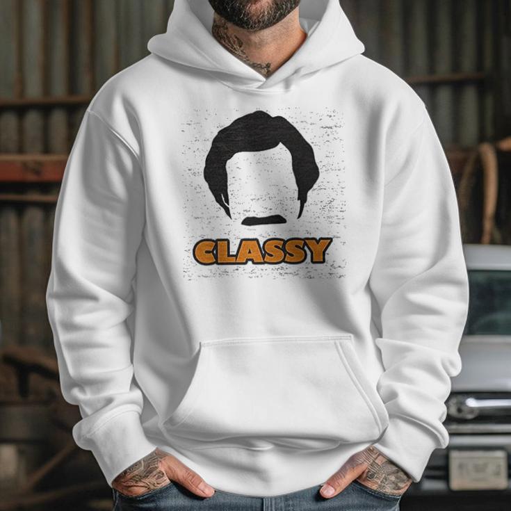 Ripple Junction Anchorman 2 Classy With Rons Hair Shape Hoodie Gifts for Her