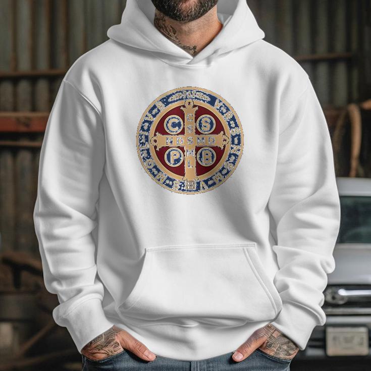 The Saint Benedict Medal Catholic Hoodie Gifts for Her