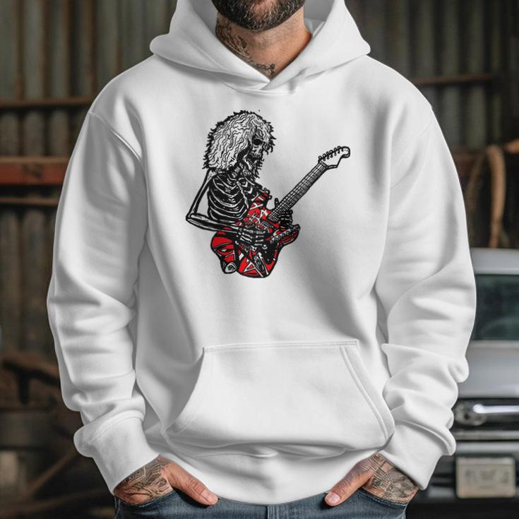 Skeleton Rock Eddie Van Halen Hoodie Gifts for Her