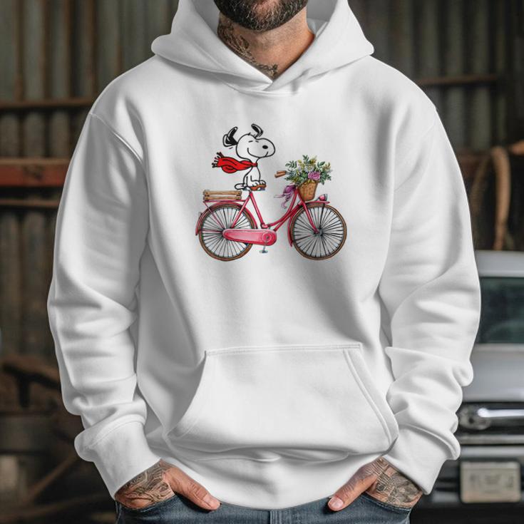 Snoopy And Bicycle Shirt Hoodie Gifts for Her