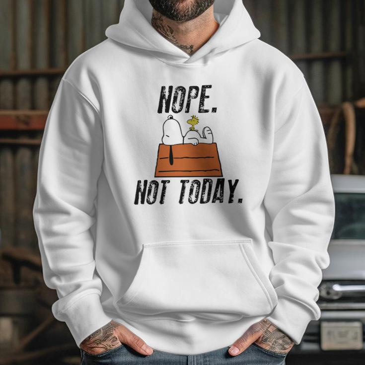 Snoopy Peanuts Nope Not Today Shirt Hoodie Tank Top Hoodie Gifts for Her