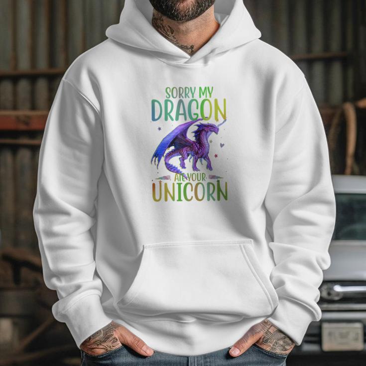 Sorry My Dragon Ate Your Unicorn Hoodie Gifts for Her