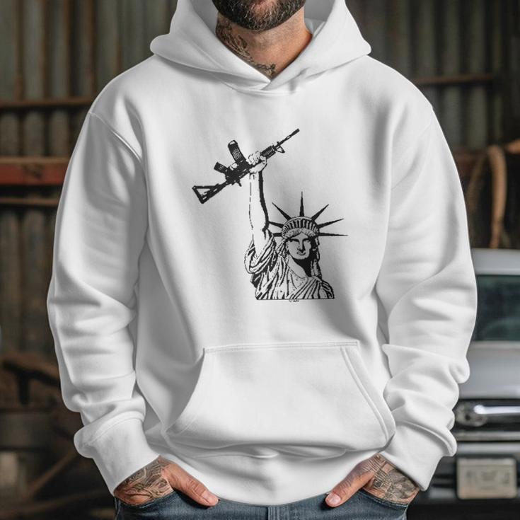 Statue Of Liberty Rifle 2Nd Amendment Mens Hoodie Gifts for Her