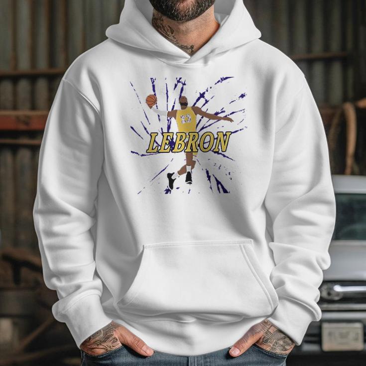 Tie Dye Purple Los Angeles Lebron Air Pic Hoodie Gifts for Her