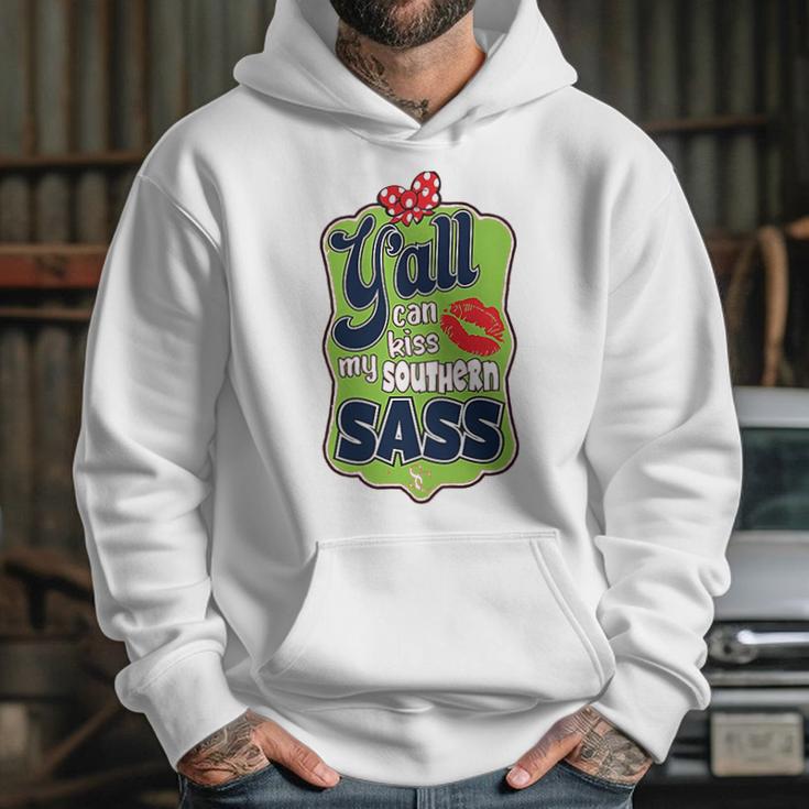 Yall Can Kiss My Southern Sass Southern Charm Collection On A Coral Hoodie Gifts for Her