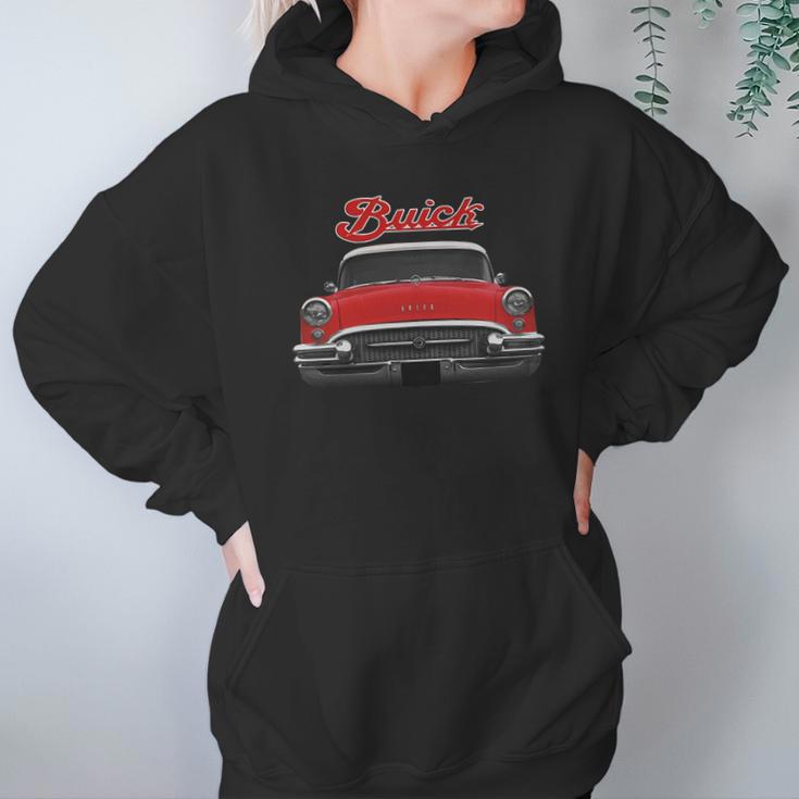 1955 Buick Two Side Red Hoodie Gifts for Women