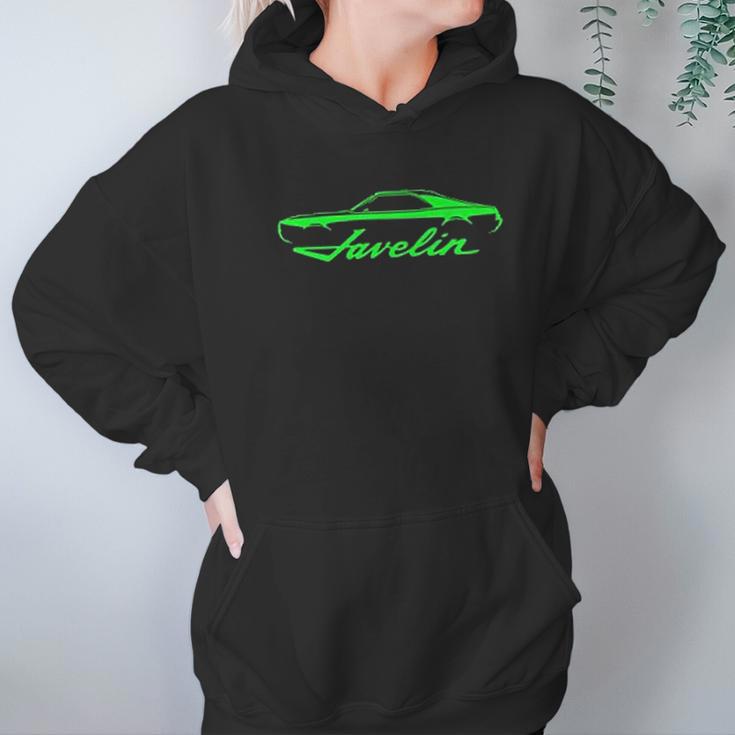 1968 1969 Amc Javelin Classic Color Outline Design Hoodie Gifts for Women