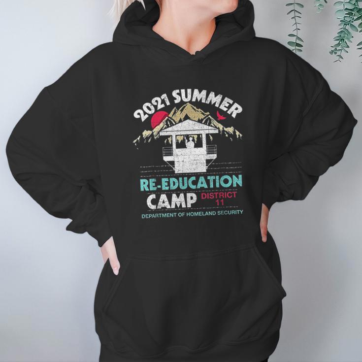 2021 Summer Re Education Camp Department Homeland Security Hoodie Gifts for Women