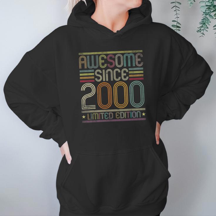 21St Birthday Vintage Tee 21 Years Old Awesome Since 2000 Ver2 Hoodie Gifts for Women