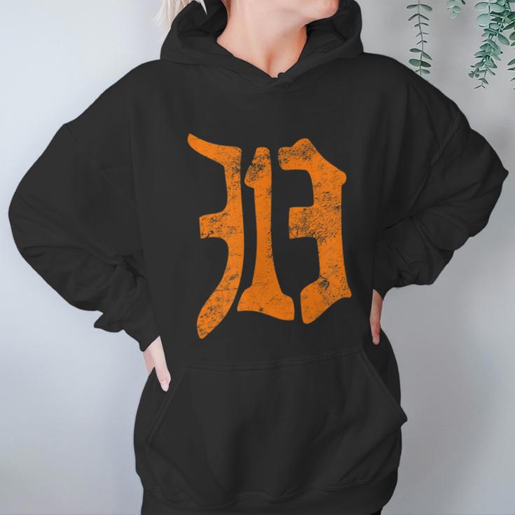 313 Detroit Michigan Vintage Old English D Area Code Hoodie Gifts for Women