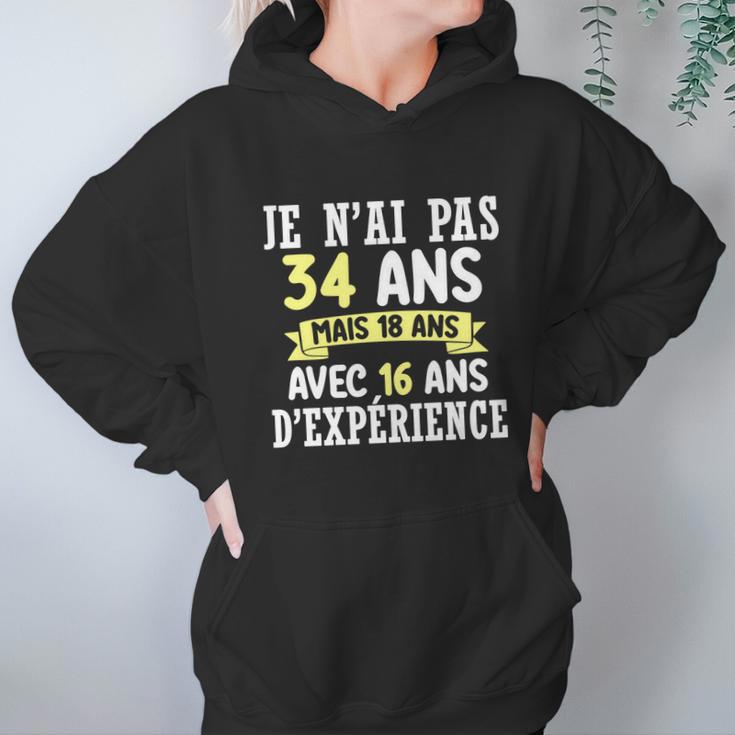 34 Years Birthday Gift For Humour Je Nai Pas 34 Gift Hoodie Gifts for Women