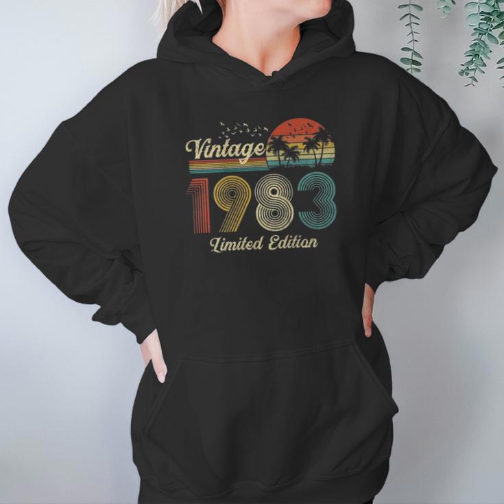 38 Years Old Gifts Vintage Classic 1983 Retro Limited Edition Hoodie Gifts for Women