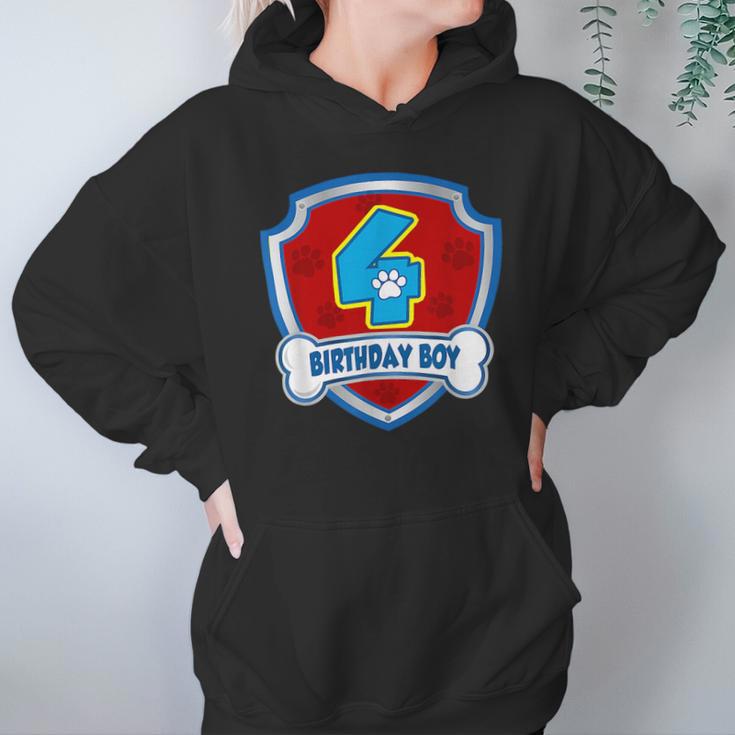 4Th Gifts Birthday 4 Years Old Patrol Dogs Lover Boys Kids Hoodie Gifts for Women