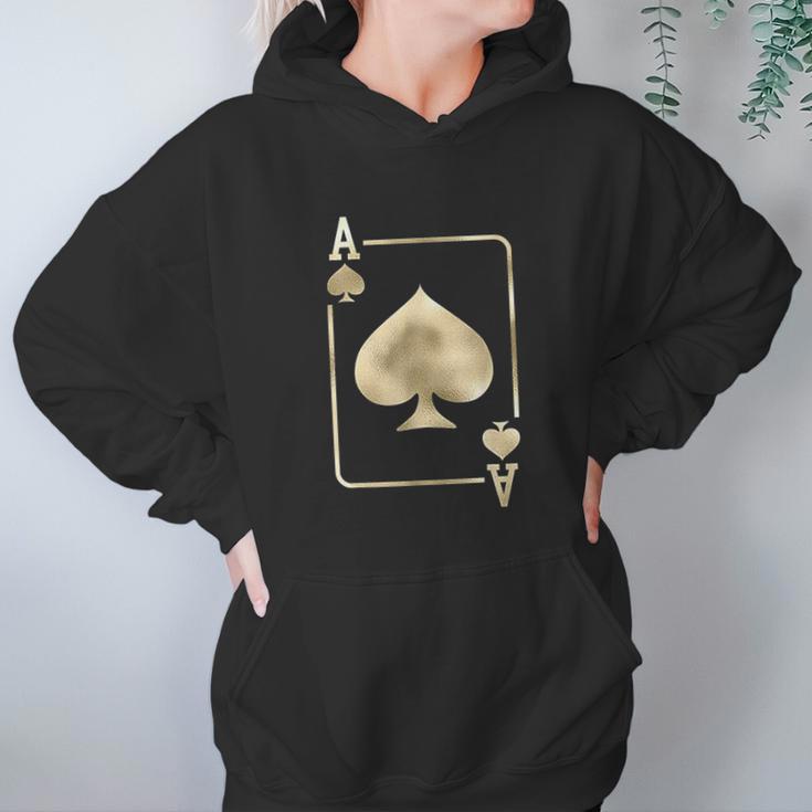 Ace Of Spades Playing Card Halloween Glam Costume Hoodie Gifts for Women