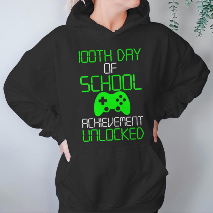 Achievement Unlocked Funny 100Th Day Of School Hoodie Gifts for Women