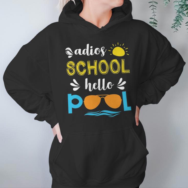 Adios School Hello Pool Hoodie Gifts for Women