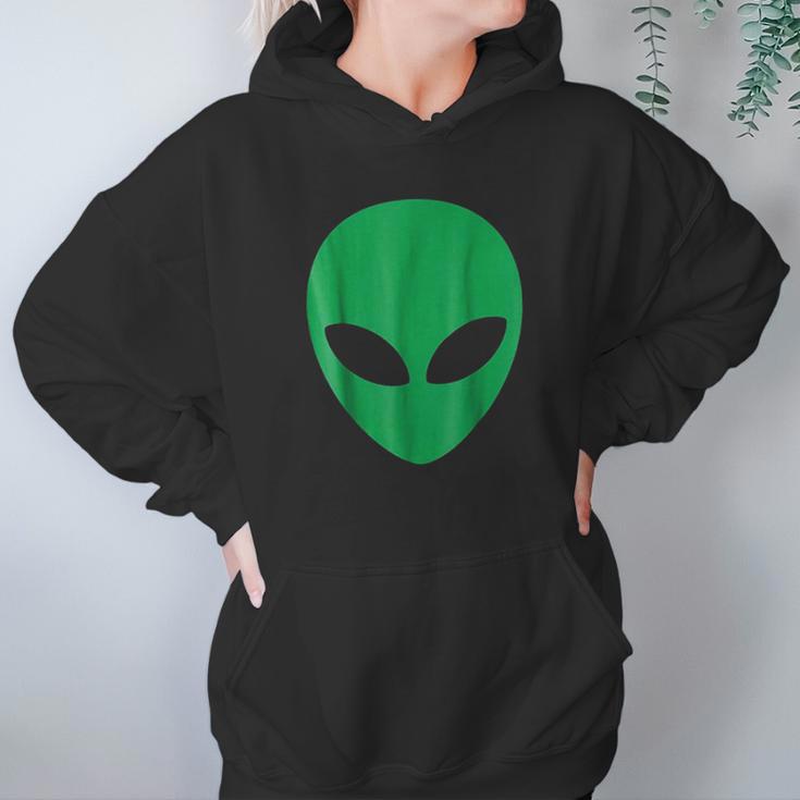 Alien Head Green Alien Grey Hoodie Gifts for Women