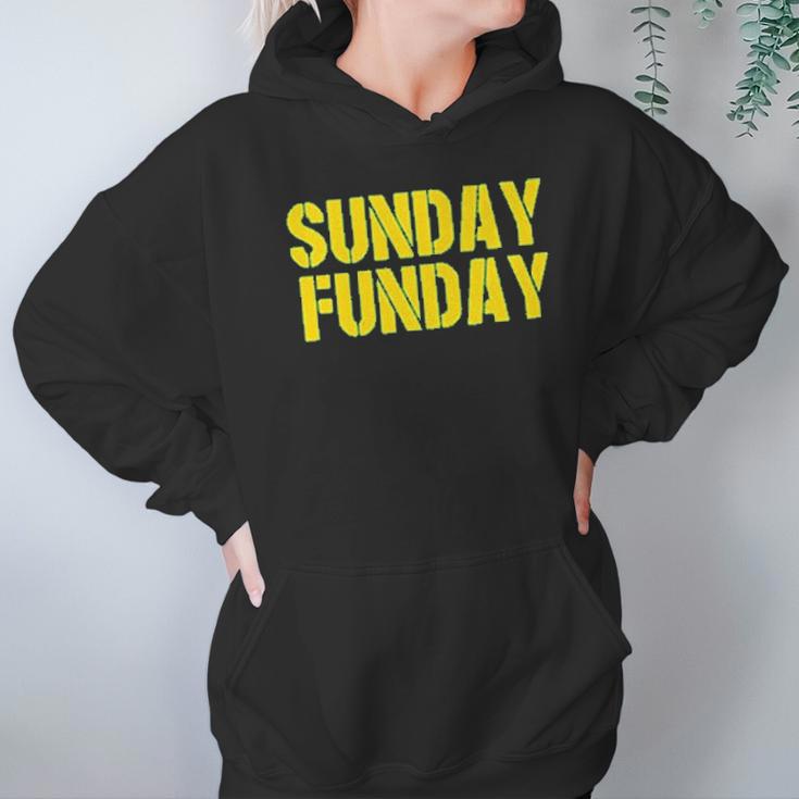 Americas Finest Apparel Green Bay Sunday Funday Hoodie Gifts for Women