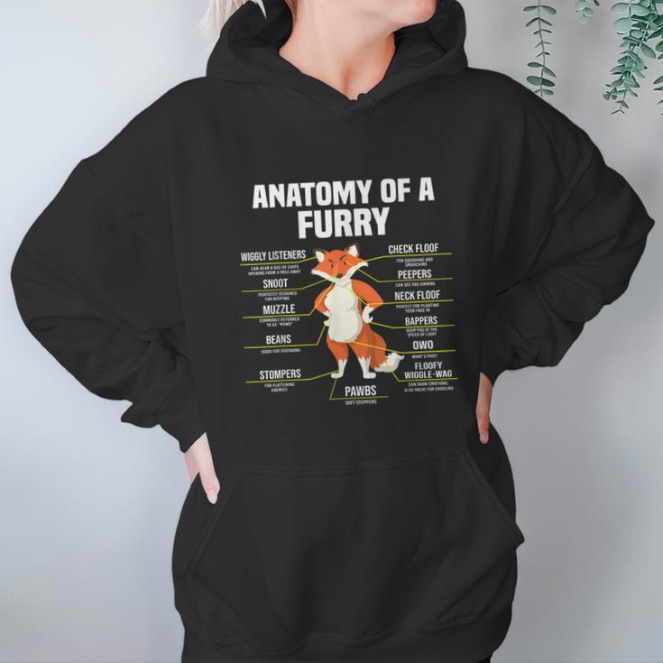 Anatomy Of A Furry Fandom Furries Cute Sweet Funny Hoodie Gifts for Women