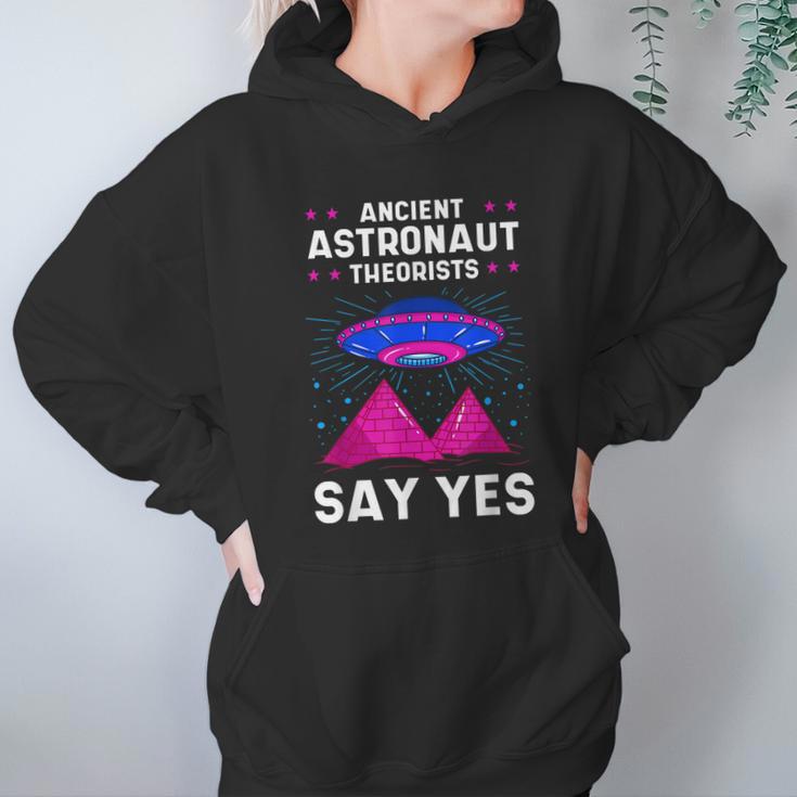 Ancient Astronaut Theorist Say Yes Alien Egyptian Pyramid Hoodie Gifts for Women