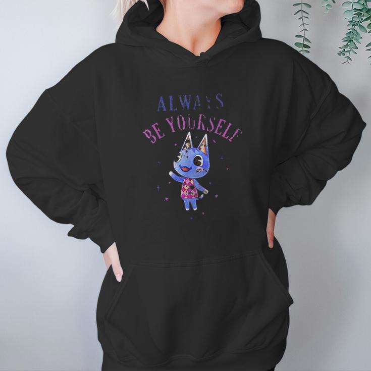 Animal Crossing Always Be Yourself Sparkle Graphic Hoodie Gifts for Women