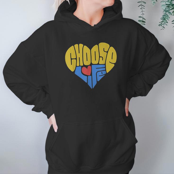 Anti- Bortion Choose Life Heart Hoodie Gifts for Women