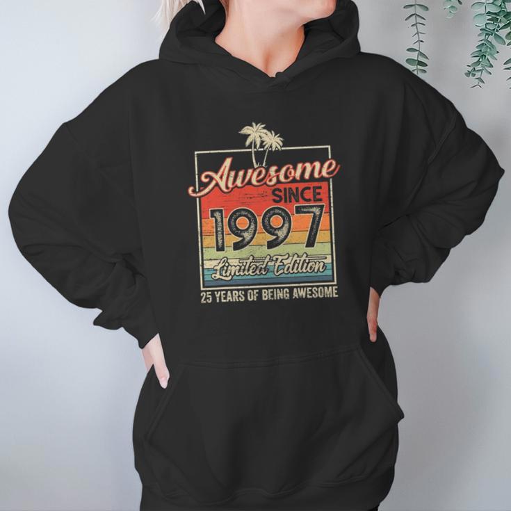 Awesome Since 1997 25Th Birthday Gifts 25 Years Old Vintage Hoodie Gifts for Women