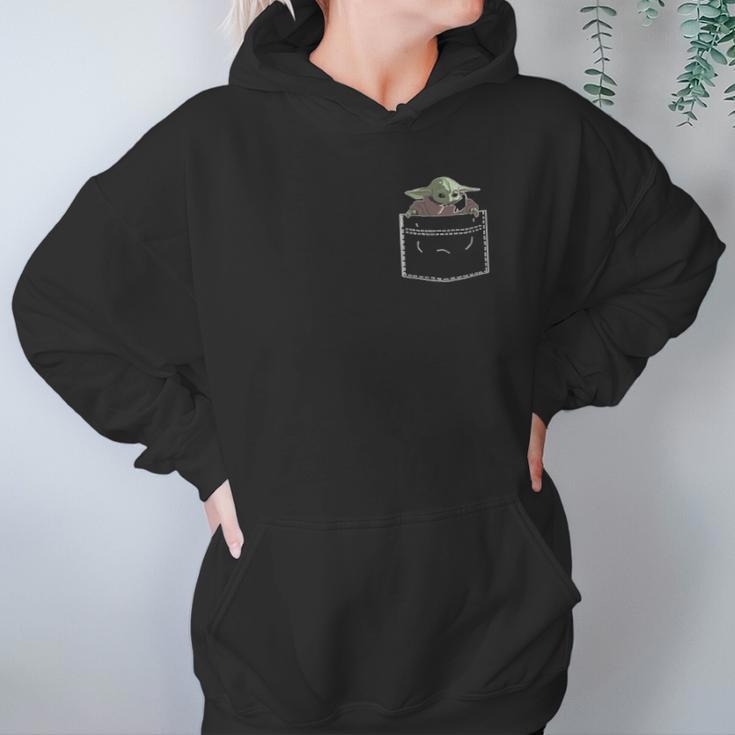 Baby Yoda Pocket Hoodie Gifts for Women