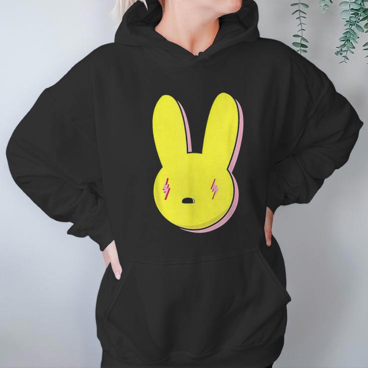 Bad Trap Lighting Bunny Eyes Dembow Reggaeton Style Hoodie Gifts for Women