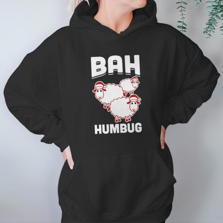 Bah Humbug Sheep Santa Hat T-Shirt Hoodie Gifts for Women