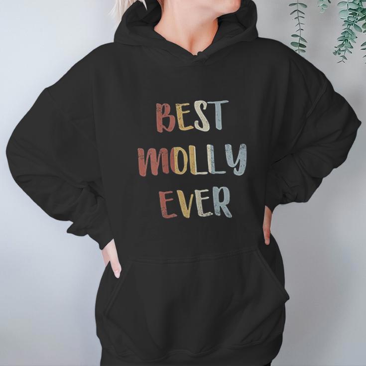 Best Molly Ever Retro Vintage First Name Gift Hoodie Gifts for Women