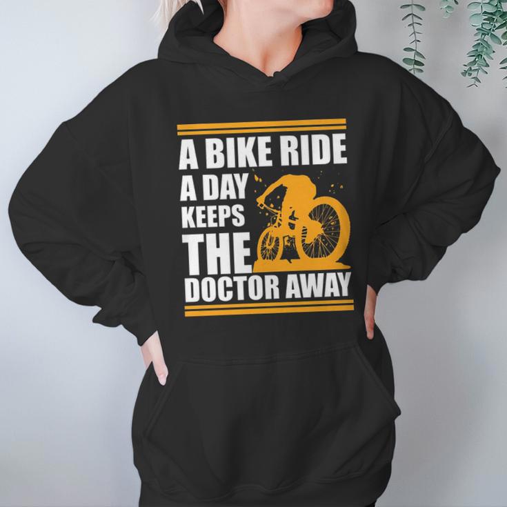 A Bike Ride A Day Keeps The Doctor Away Hoodie Gifts for Women