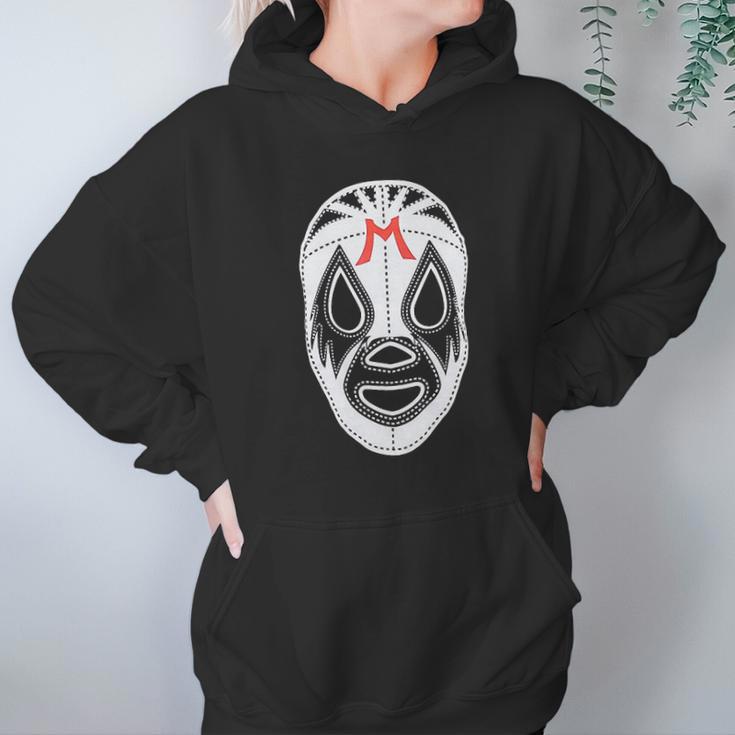 Black Mil Mascaras Lucha Libre Wrestling Gear Hoodie Gifts for Women