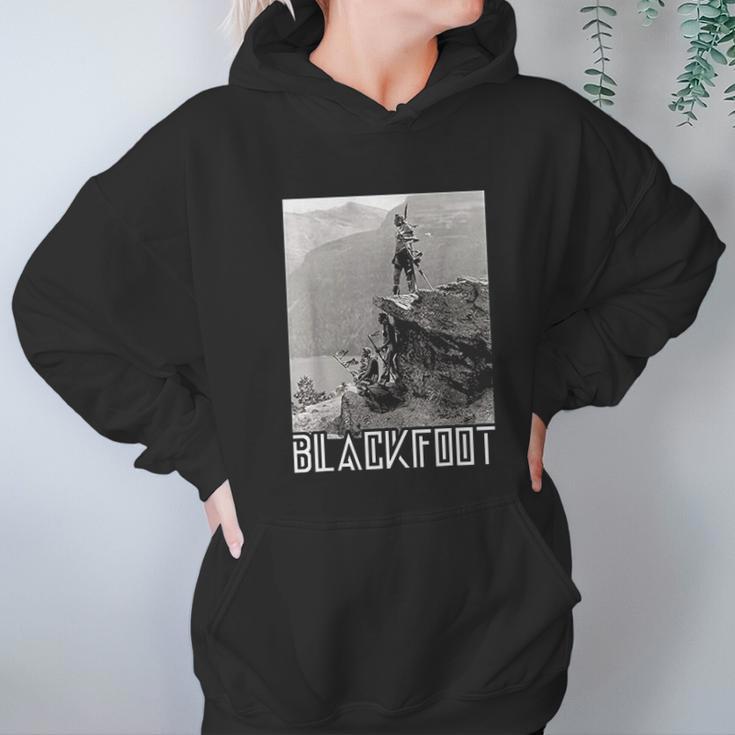 Blackfoot Native American Indians At Glacier National Park Hoodie Gifts for Women