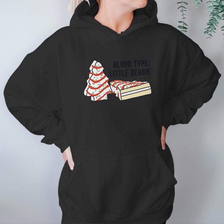 Blood Type Little Debbie Inspired Snack Cake Hoodie Gifts for Women