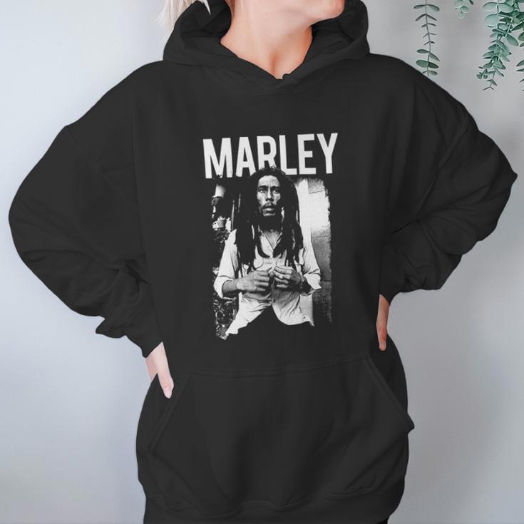 Bob Marley Black And White Photo Hoodie Gifts for Women