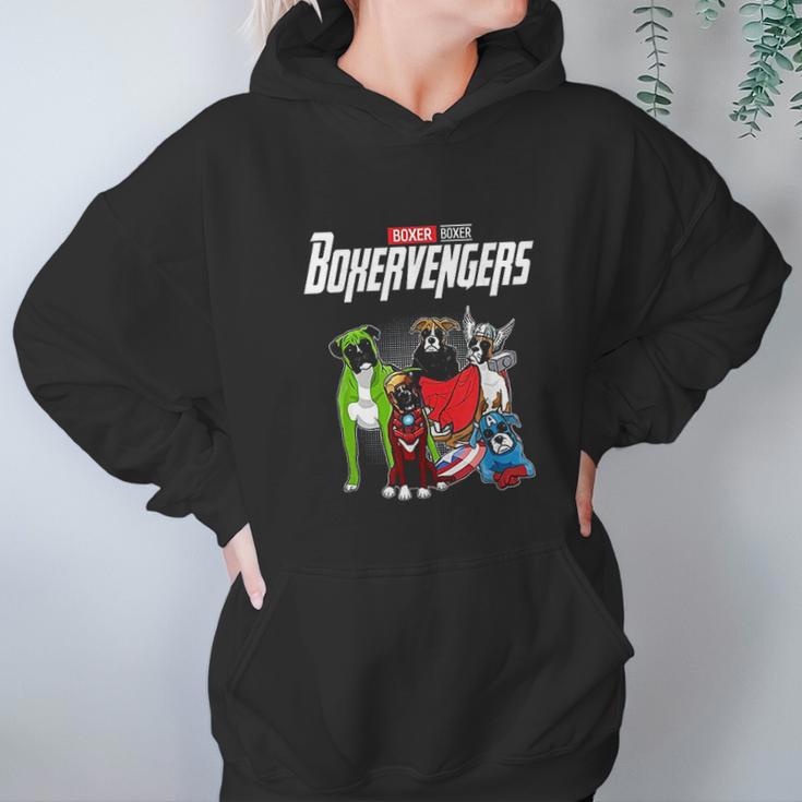 Boxervengers Funny Dog Boxer Hoodie Gifts for Women