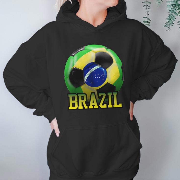 Brazil Soccer Logo Hoodie Gifts for Women